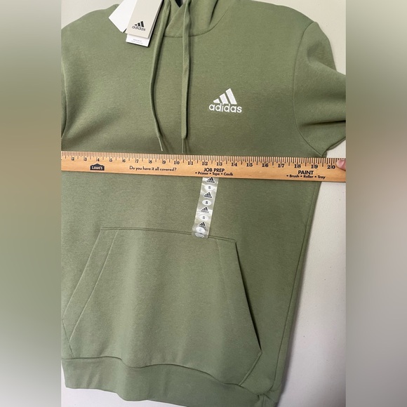 NWT Adidas Men’s Small Green Hoodie with Kangaroo Pocket - Picture 4 of 7